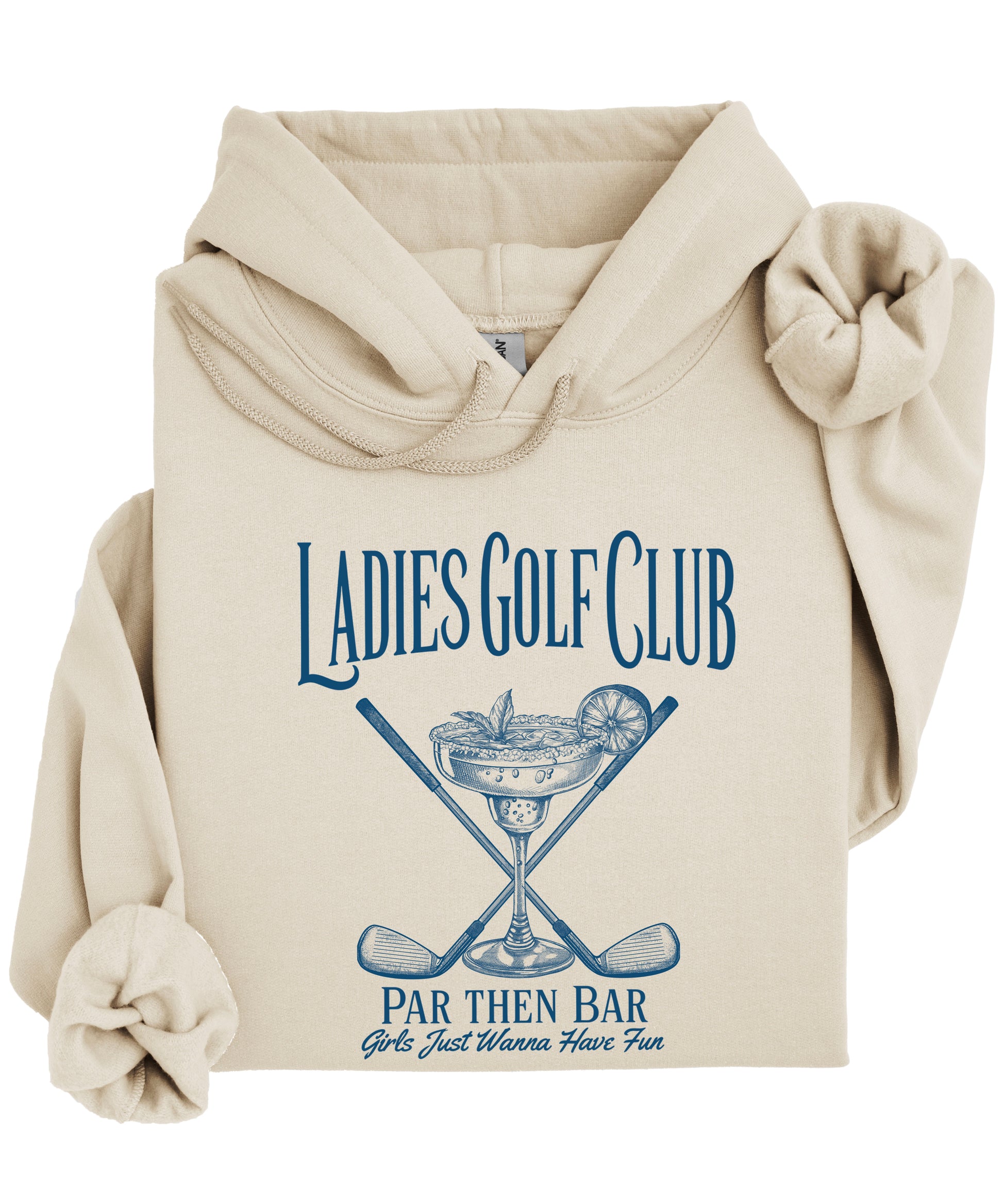 Ladies Golf Club Par Then Bar Hoodie for Women - Sand 3
