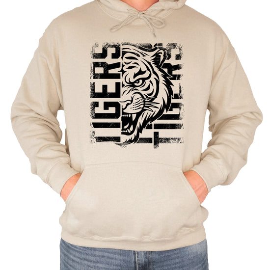 Tigers School Spirit Hoodie Sand view 3