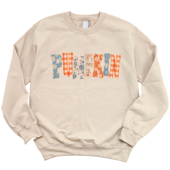 Pumpkin Patch Fall Sweatshirt Sand Sweatshirt view 3