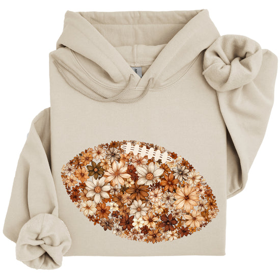 Floral Football Sand Hoodie for Women - view 3