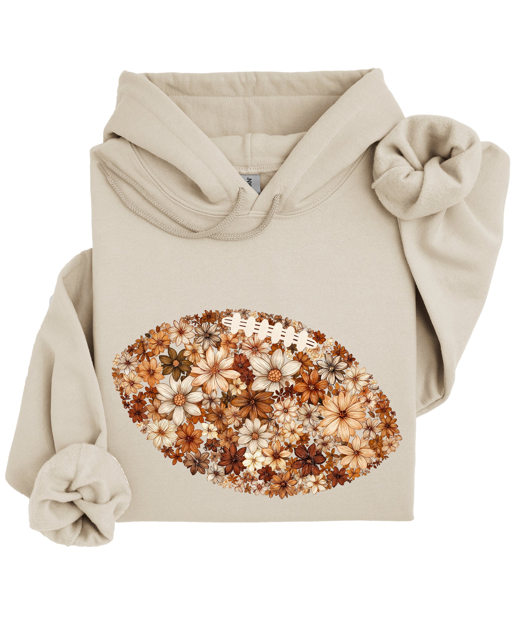 Floral Football Sand Hoodie for Women - view 3