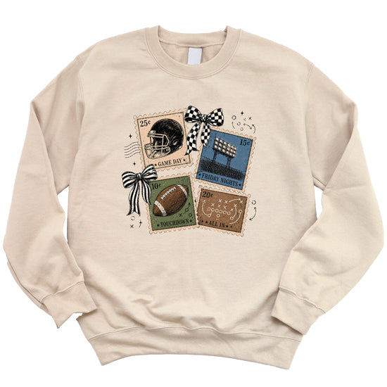 Vintage Football Sand crewneck sweatshirt, view 3