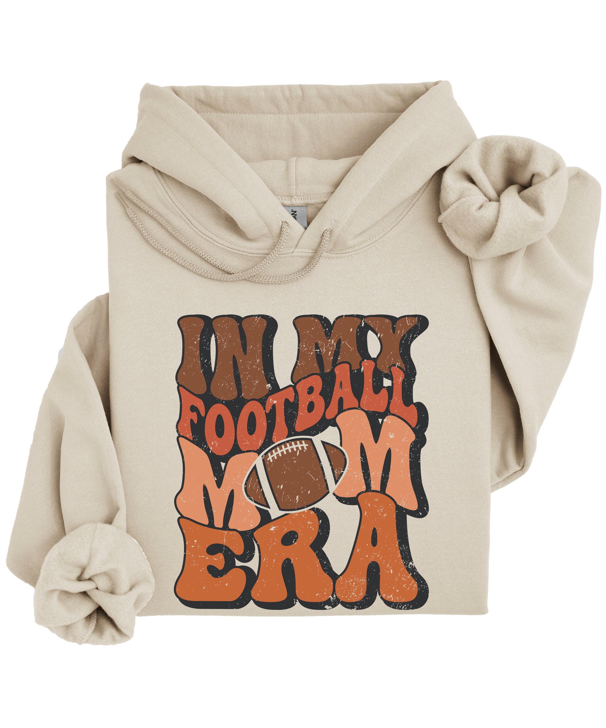 In My Football Mom Era hoodie in Sand - view 4