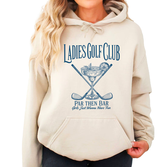 Ladies Golf Club Par Then Bar Hoodie for Women - Sand 4