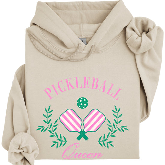 Pickleball Queen hoodie in Sand - view 4