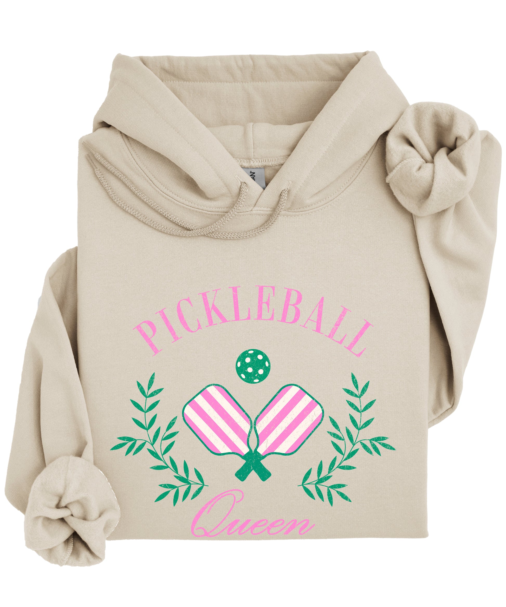 Pickleball Queen hoodie in Sand - view 4