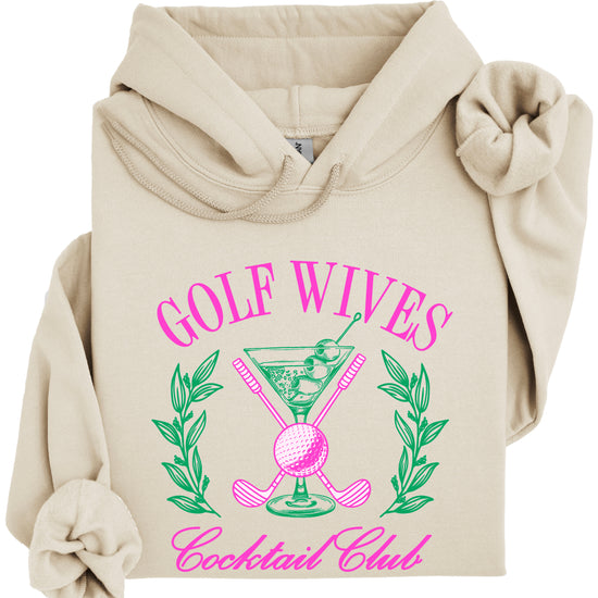 Golf Wives Cocktail Club hoodie for women - Sand view 4
