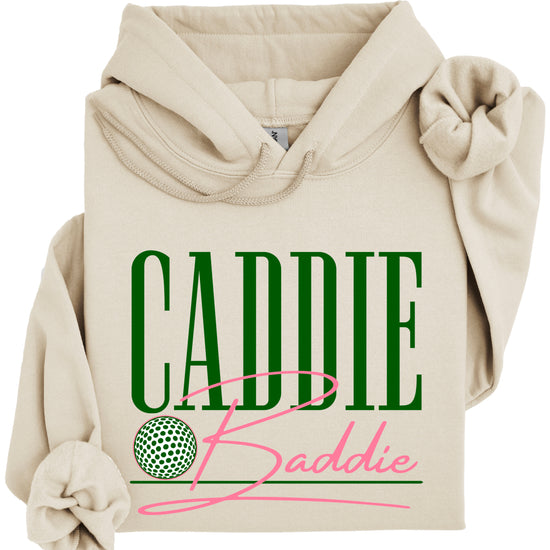 Caddie Baddie Golf Hoodie for Women - Sand view 4