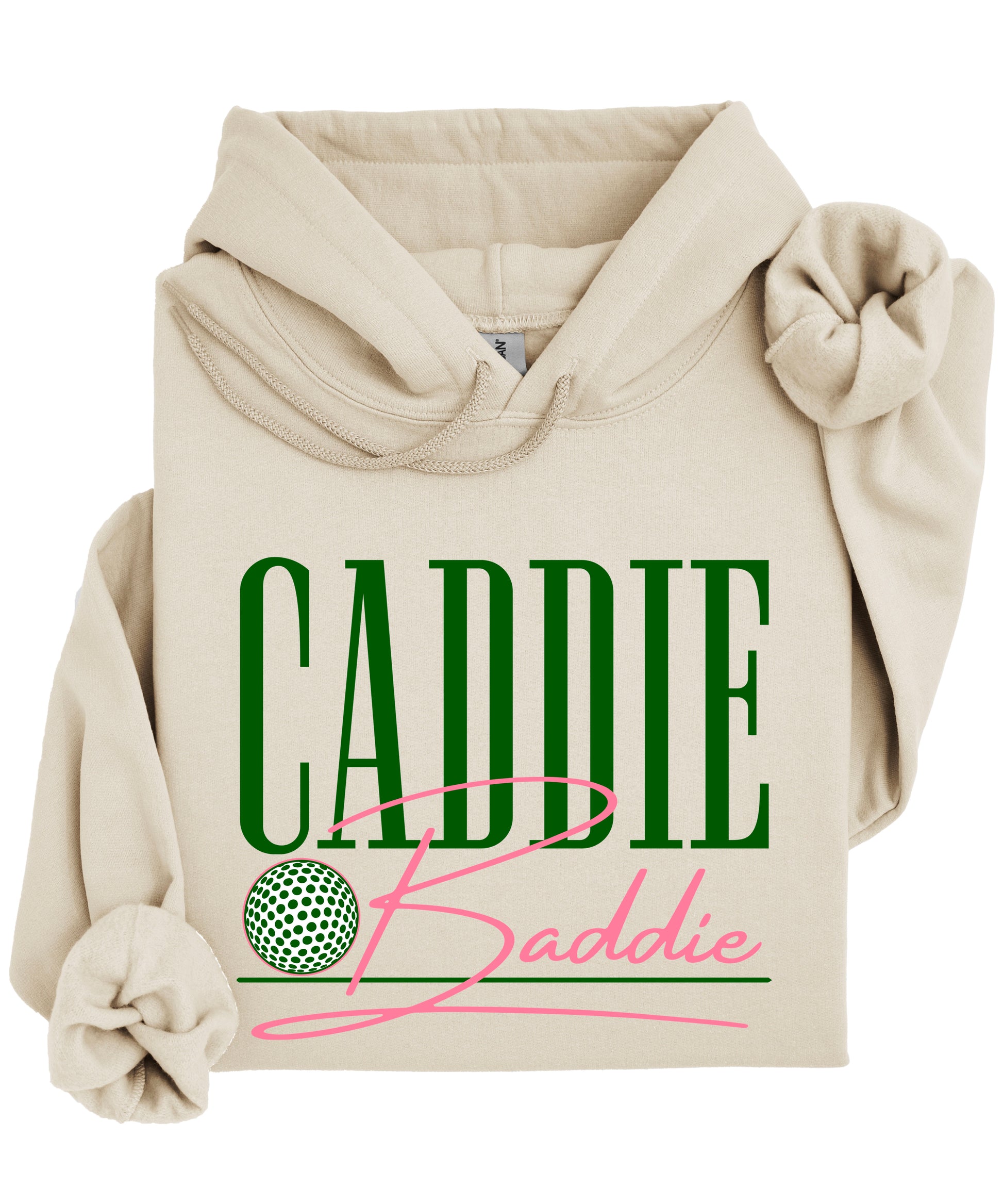 Caddie Baddie Golf Hoodie for Women - Sand view 4