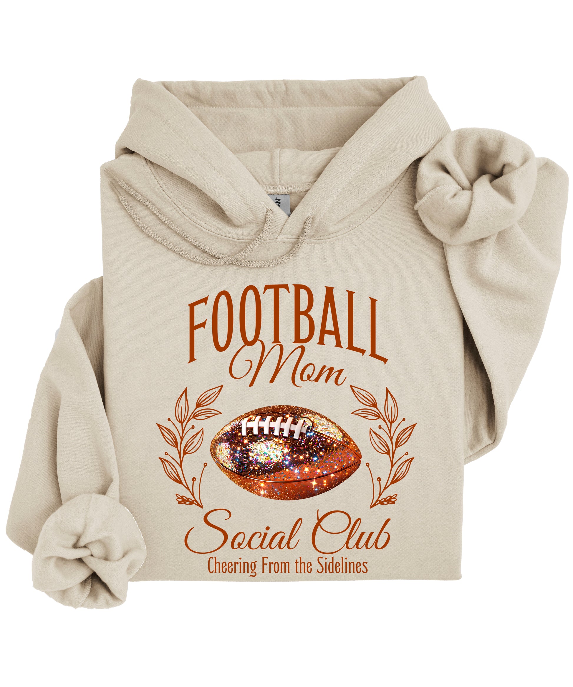 Football Mom Social Club hoodie in Sand - view 4