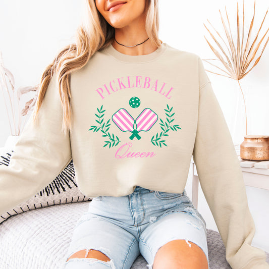 Pickleball Queen Sweatshirt for Women & Teens