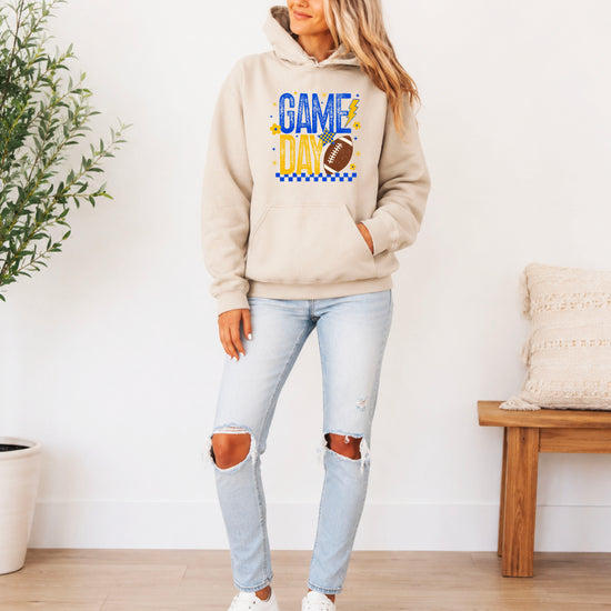Game Day Football Hoodie Sand 5
