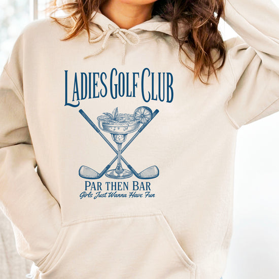 Ladies Golf Club Par Then Bar Hoodie for Women - Sand 5