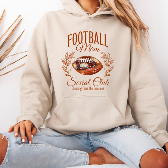 Football Mom Social Club hoodie in Sand - view 5
