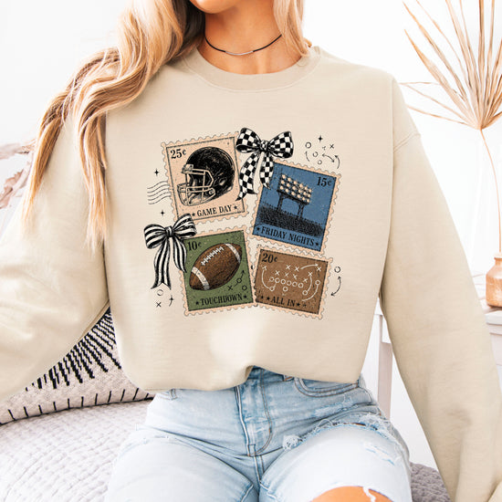 Vintage Football Sand crewneck sweatshirt, view 5