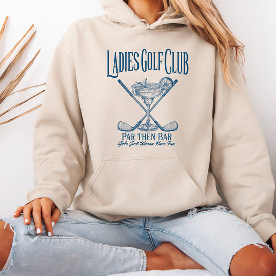 Ladies Golf Club Par Then Bar Hoodie for Women - Sand 6
