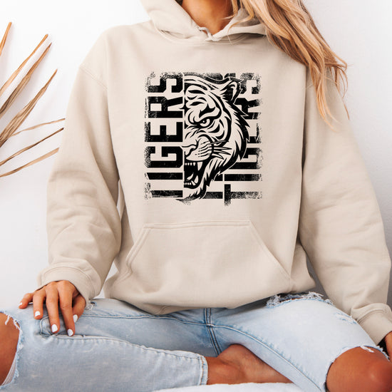 Tigers School Spirit Hoodie Sand view 6