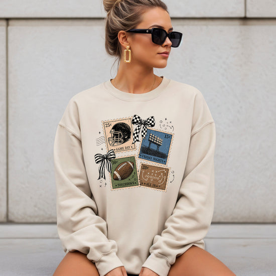 Vintage Football Sand crewneck sweatshirt, view 7