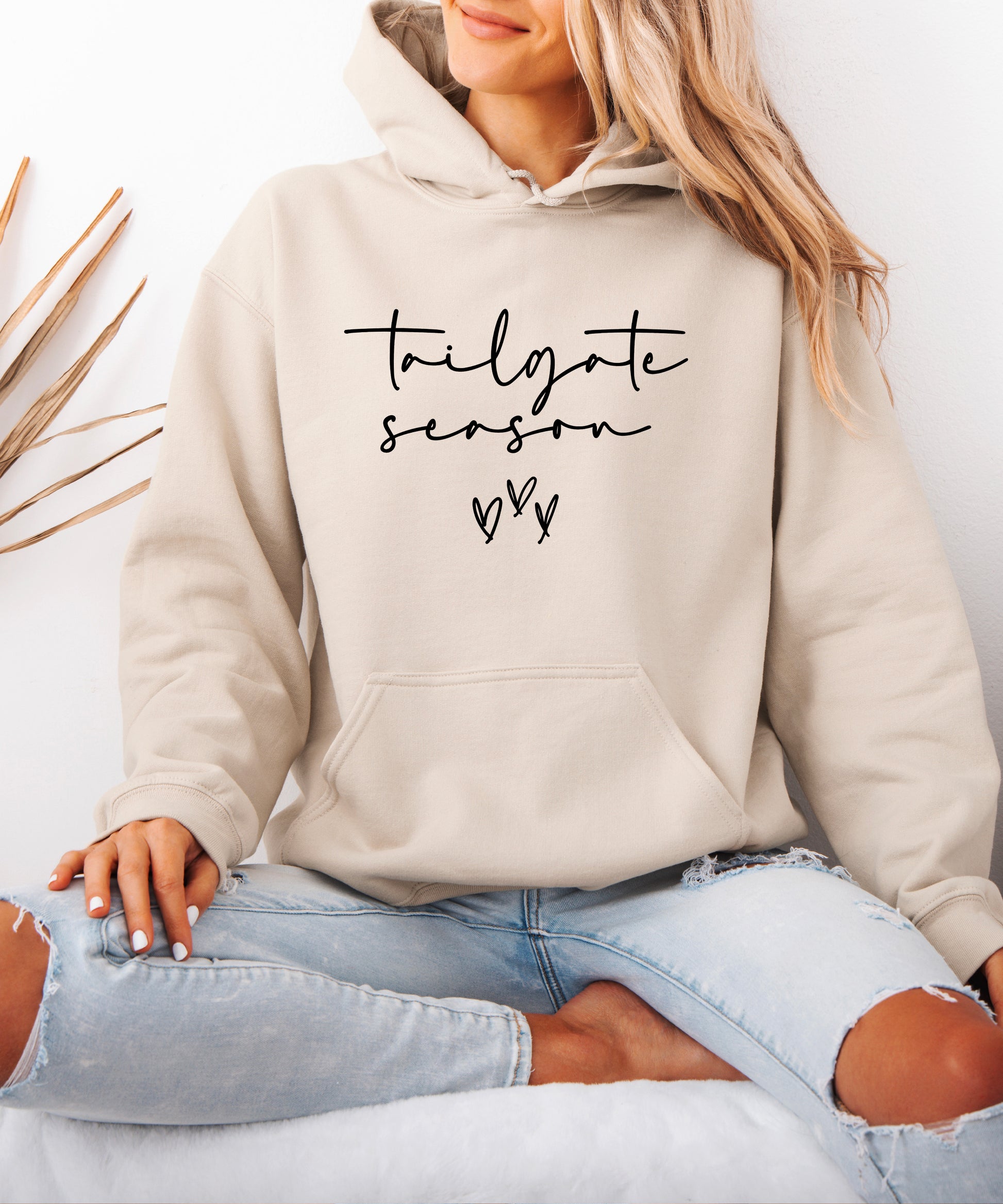 Tailgate Season hoodie Sand view 7