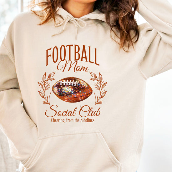 Football Mom Social Club hoodie in Sand - view 7