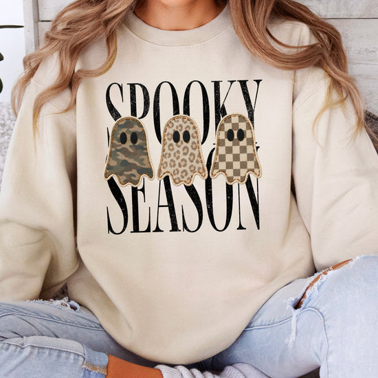 Sand Spooky Season sweatshirt, lifestyle view