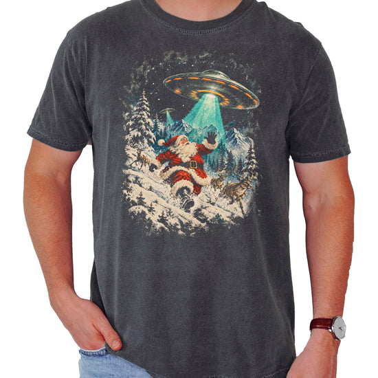 Santa UFO Christmas shirt in Pepper, view 3