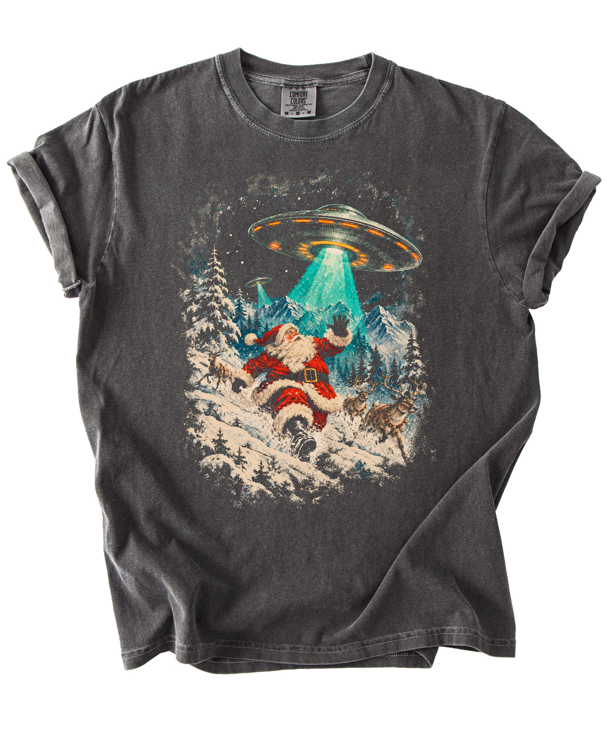 Santa UFO Christmas shirt in Pepper, view 4