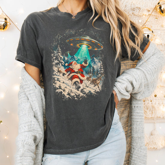 Santa UFO Christmas shirt in Pepper, view 5