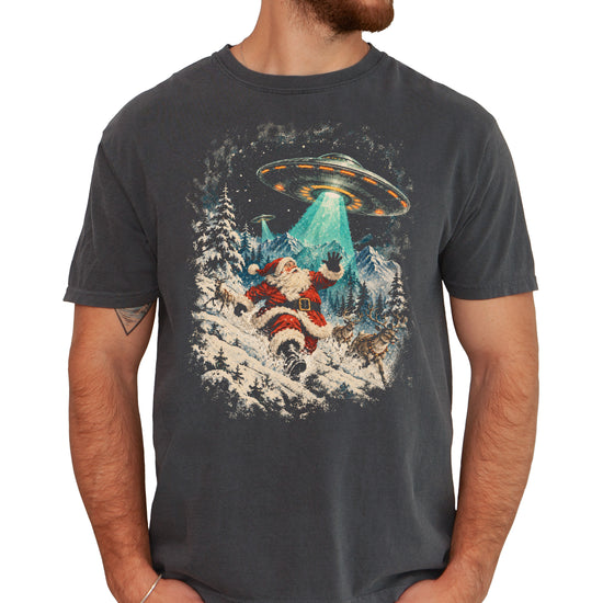Santa UFO Christmas shirt in Pepper, view 6