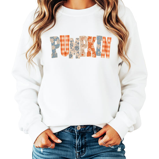Pumpkin Patch Fall Sweatshirt White Sweatshirt view 2