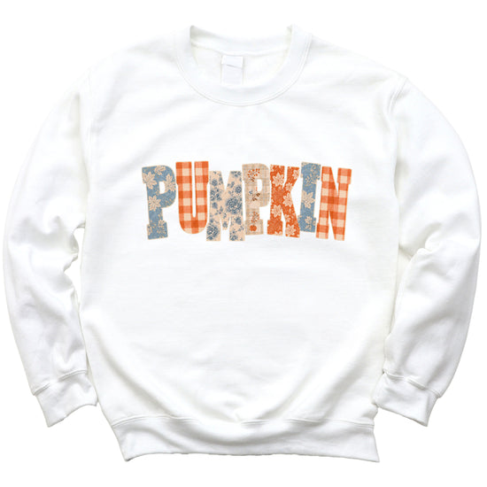 Pumpkin Patch Fall Sweatshirt White Sweatshirt view 3