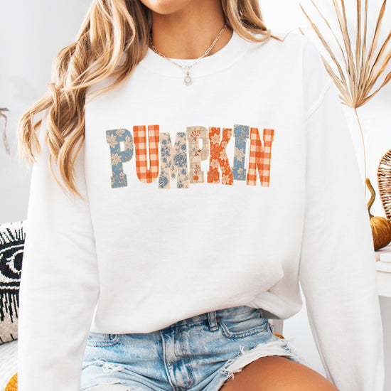 Pumpkin Patch Fall Sweatshirt White Sweatshirt view 5