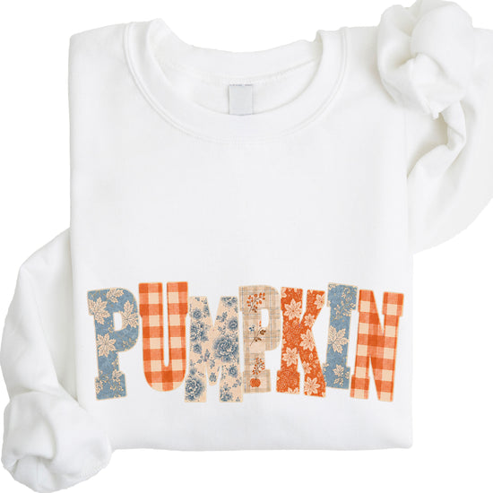 Pumpkin Patch Fall Sweatshirt White Sweatshirt view 6