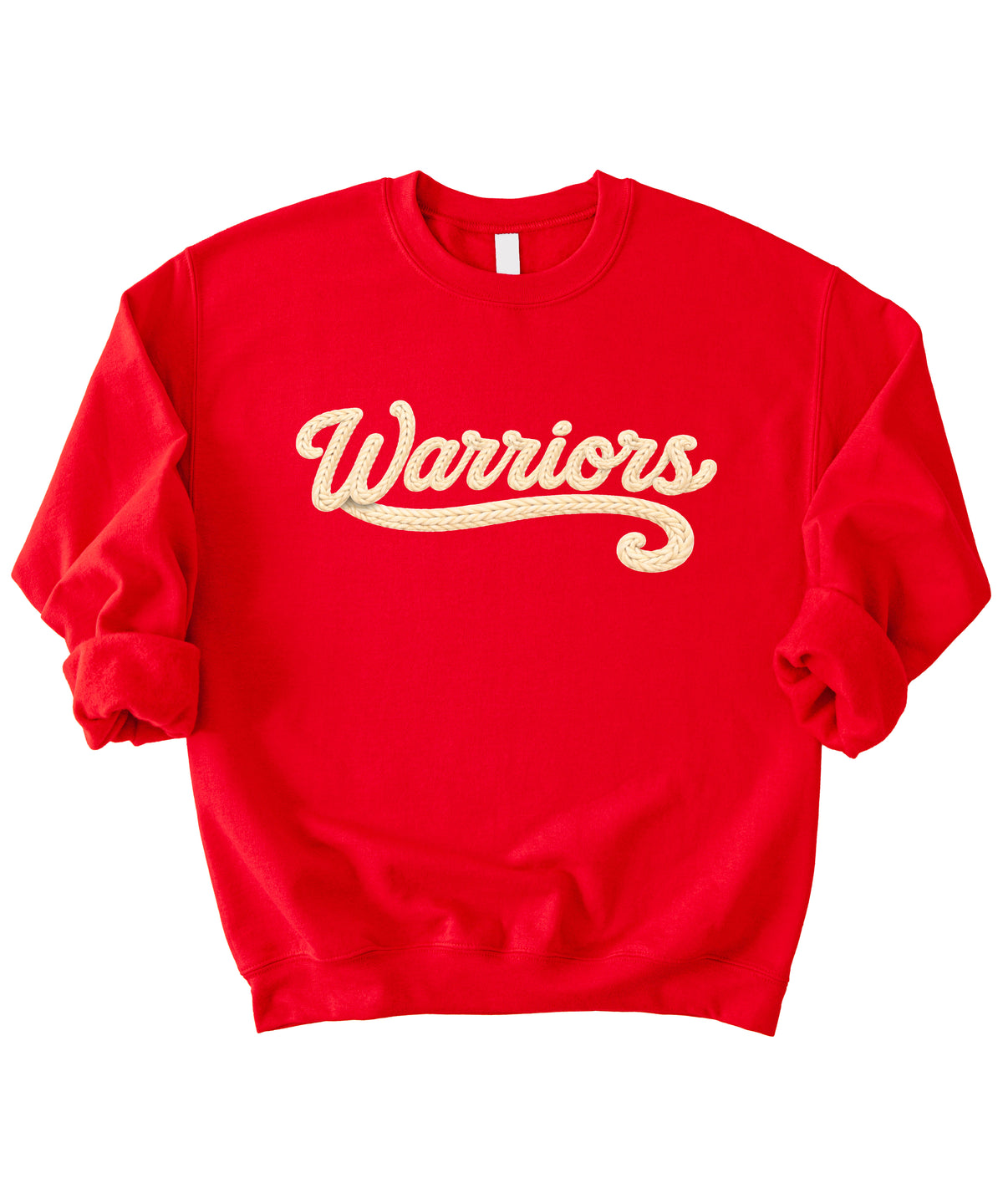 Warriors yarn look crewneck sweatshirt - Red