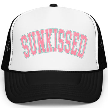 Sunkissed Trendy Summer Classic 5 Panel Mesh Snap Back Trucker Hat