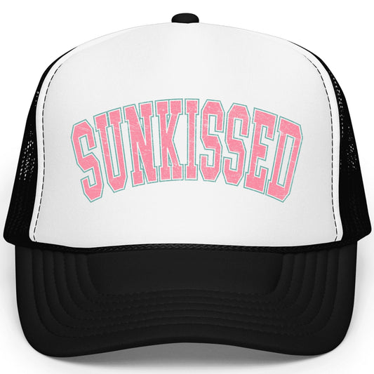 Sunkissed Trendy Summer Classic 5 Panel Mesh Snap Back Trucker Hat