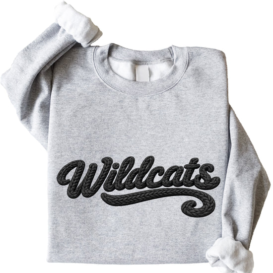 Wildcats yarn look crewneck sweatshirt - Gray