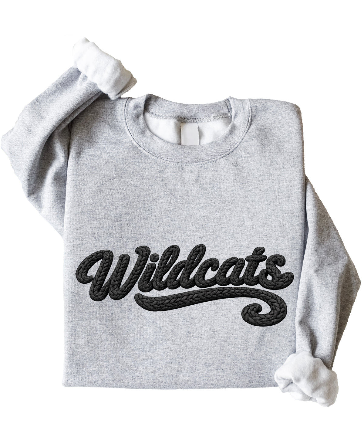 Wildcats yarn look crewneck sweatshirt - Gray