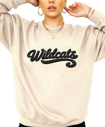 Wildcats yarn look crewneck sweatshirt - Sand