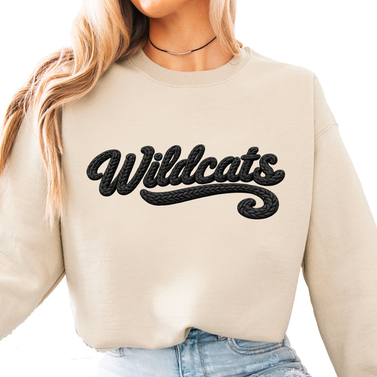 Wildcats yarn look crewneck sweatshirt - Sand