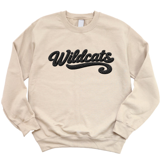 Wildcats yarn look crewneck sweatshirt - Sand