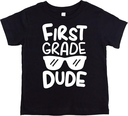 1st Grade Dude First Day Back to School Boys T-Shirt