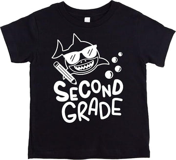2nd Grade Shark First Day of School Boys Back to School T-Shirt