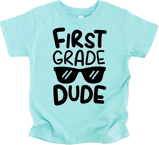 1st Grade Dude First Day Back to School Boys T-Shirt