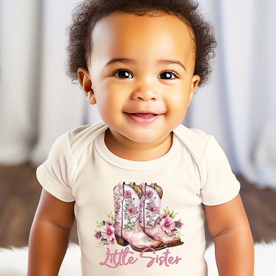 Natural Little Sister bodysuit, lifestyle shot