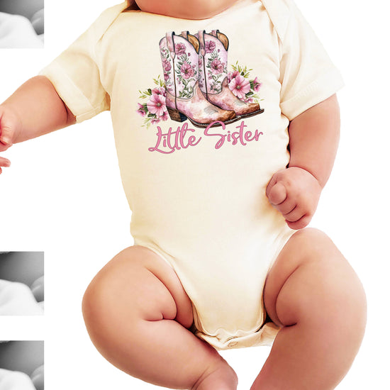 Natural Little Sister bodysuit, design detail