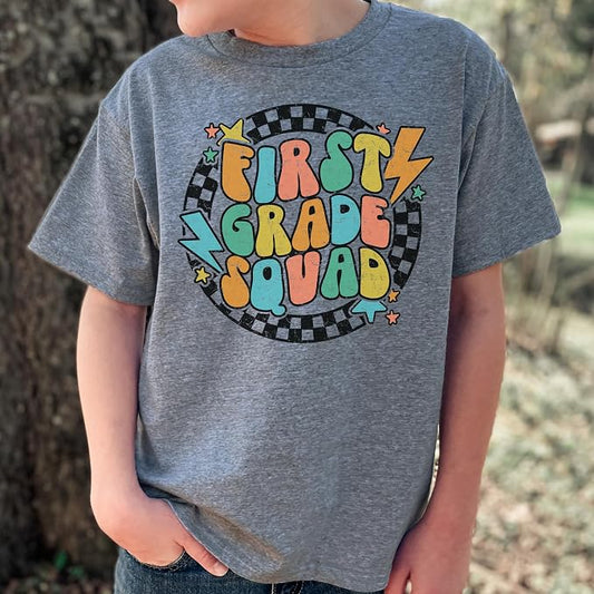 1st Grade Squad Lightning First Day of School T-Shirt