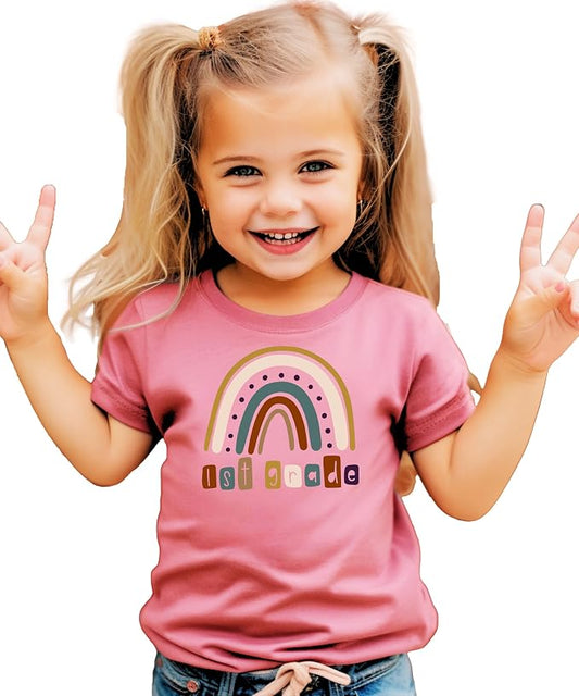 1st Grade Rainbow First Day of School Shirt