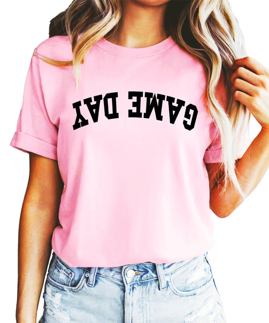 Game Day Shirt for Women Trendy Sports Graphic Tee for Adults & Teens