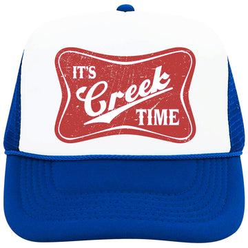 It's Creek Time Trucker Hat for Men & Women Foam Front Classic 5 Panel Mesh Snapback